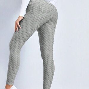 NWOT SHEIN Gray honeycomb leggings
